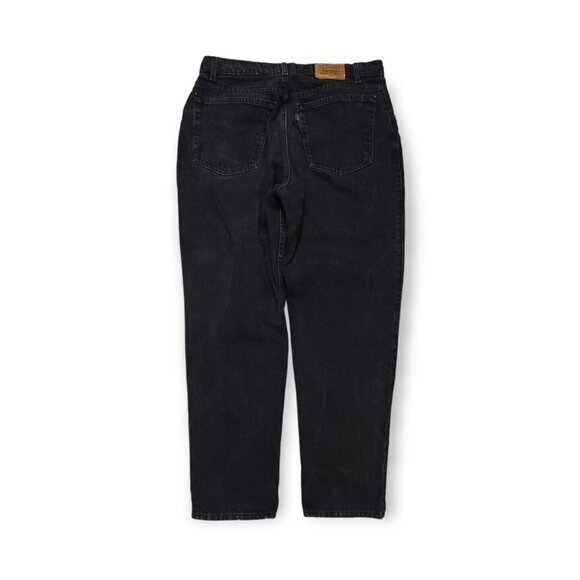 Vintage‎ Levis 545 Orange Tab Black Denim Loose Fit Jeans Mens 34x32 - Picture 2 of 10
